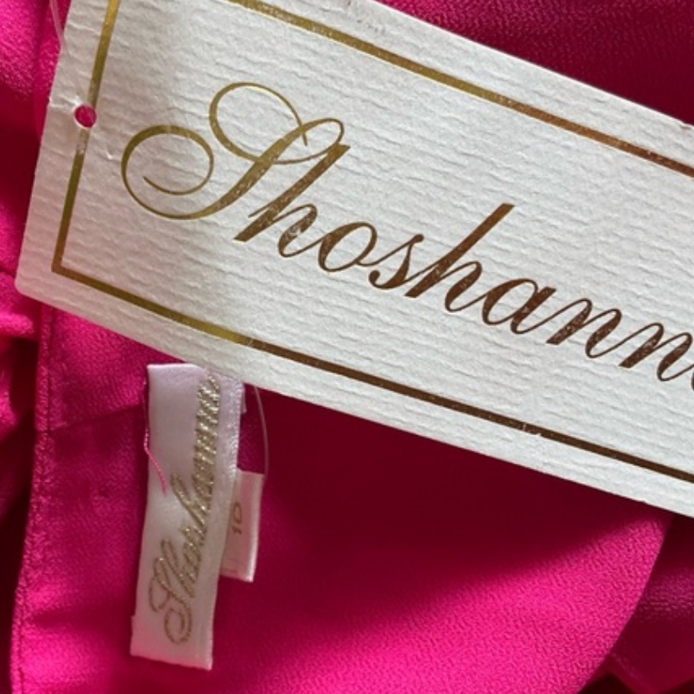 Shoshanna Midi Pink Dress Sz10 NWT has pockets! - Picture 5 of 7